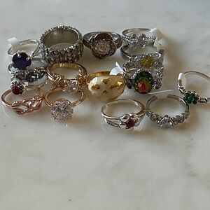 Multi-Color Women's Ring Set of 14 various sizes
